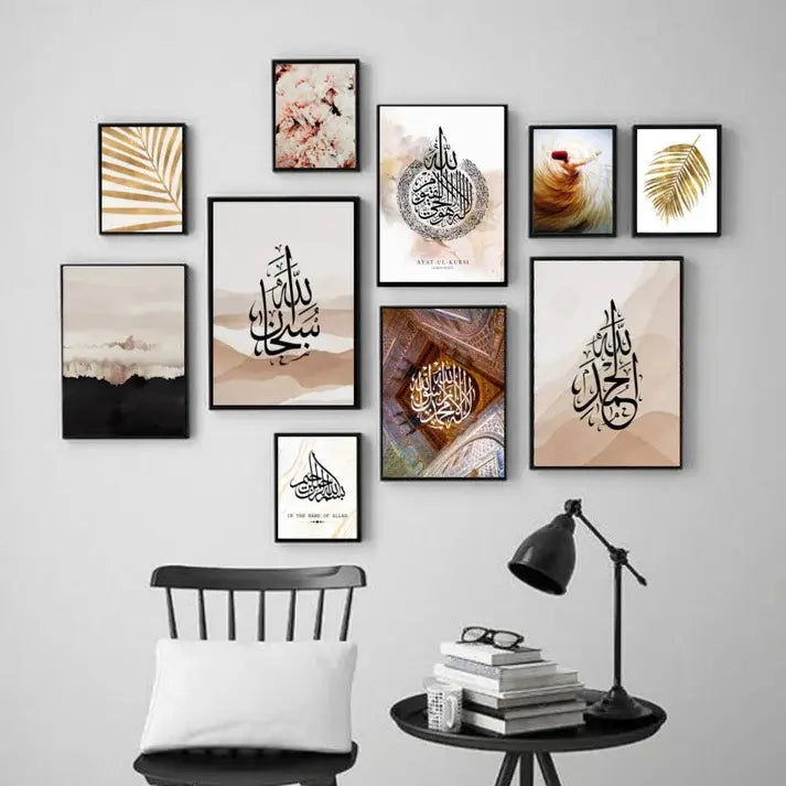 Gallery Wall Frame Collection – Pack of 10 Modern Phototiles with Double Tape | Home Decor | Decor By Choice