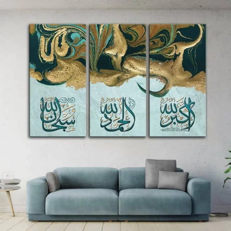 3 Pcs Wooden Sticky Tile Wall Frame Set 8x16 Inch Decorative Wall Art Panels Decor By Choice