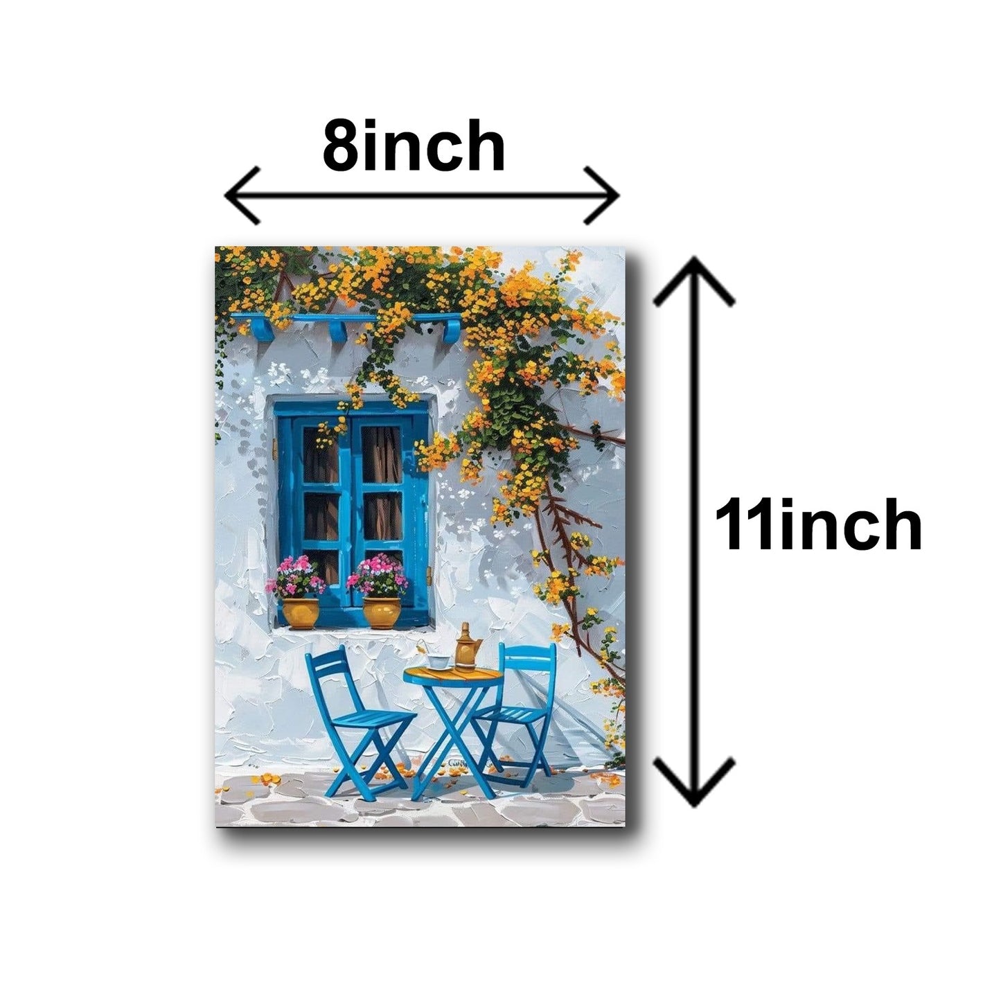 Set of 5 Italian Vintage Homes, Art Themed wall Art, Phototiles