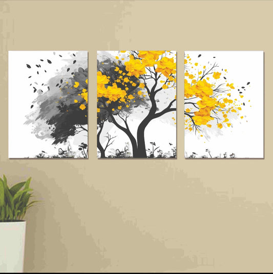 Set of 3 Wall Art Phototile Frames | Aesthetic Tree |