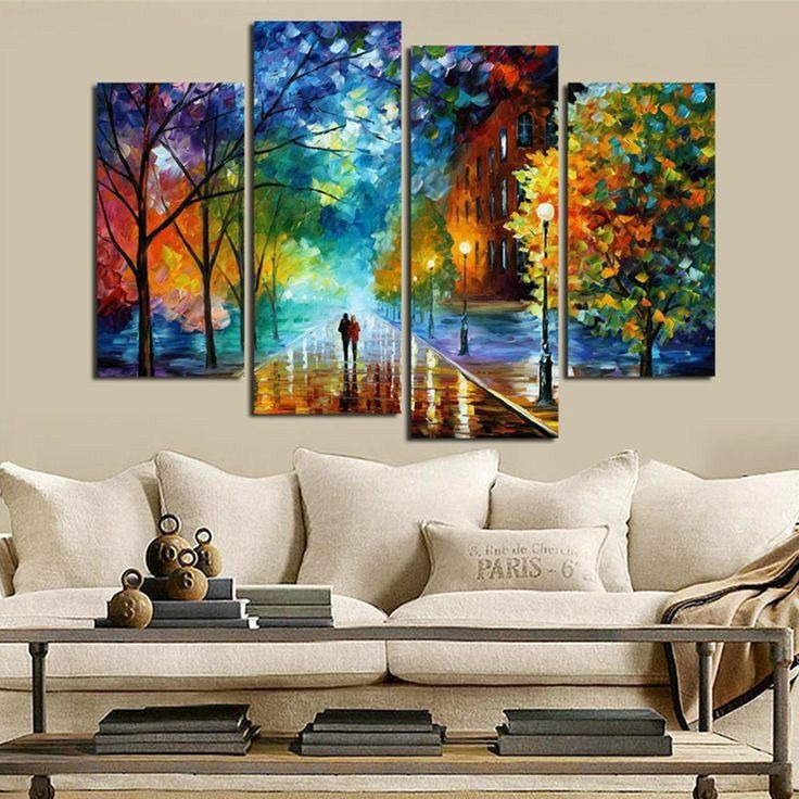 Set of 4 Decorative Wall Art Canvas Frames – 2pcs 8x14 Inch & 2pcs 8x16 Inch
